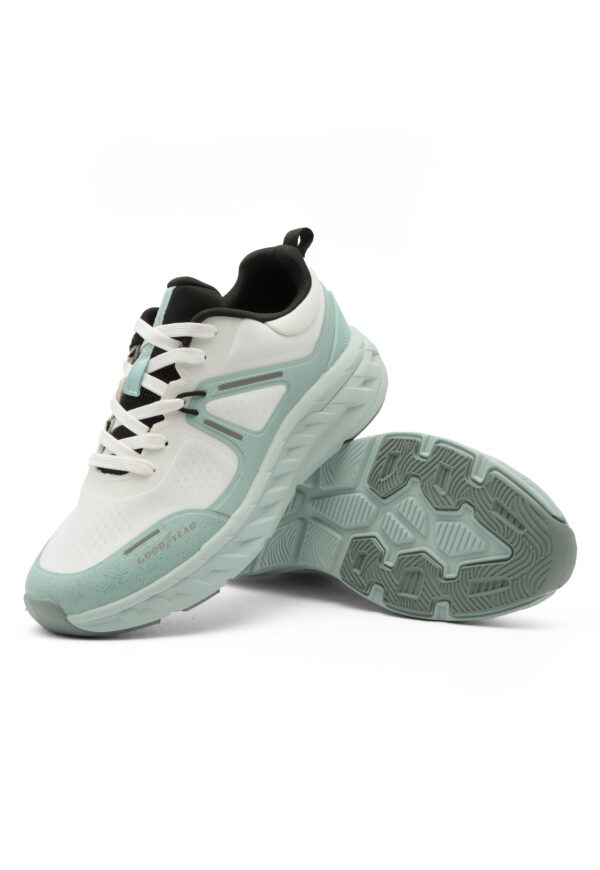 Tenis Goodyear Mujer Blanco/Verde RUSSELL-C - Imagen 4