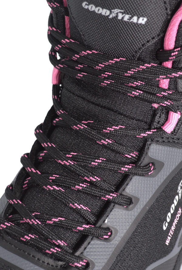 Bota Mujer Goodyear Black/Pink WATERPROOF BAER W - Imagen 5